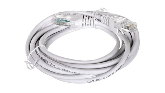 Kabel krosowy patchcord U/UTP kat.5e CCA biały 3m 68506 Goobay