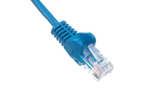 Kabel krosowy patchcord U/UTP kat.5e CCA niebieski 0,5m 68335 Goobay