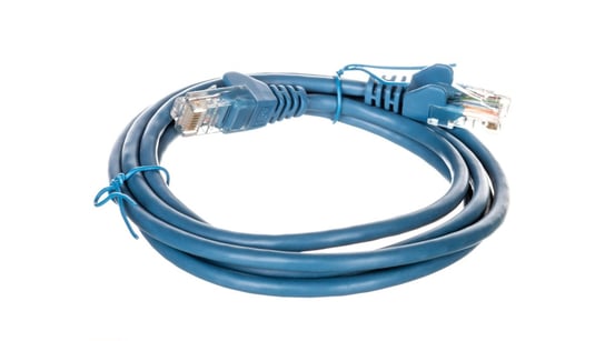 Kabel krosowy patchcord U/UTP kat.5e CCA niebieski 1,5m 95554 Goobay