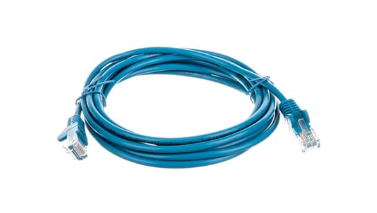 Kabel krosowy patchcord U/UTP kat.5e CCA niebieski 3m 68365 Goobay