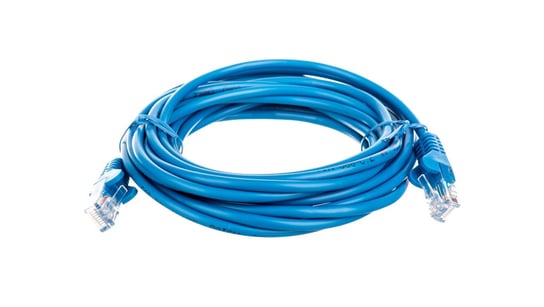 Kabel krosowy patchcord U/UTP kat.5e CCA niebieski 5m 68375 Goobay