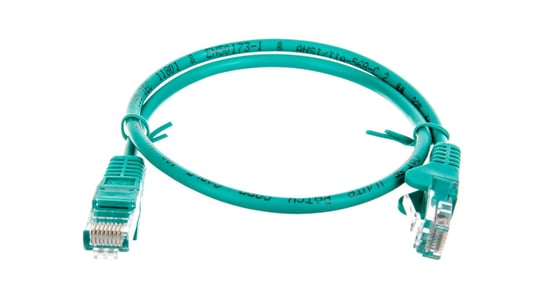 Kabel krosowy patchcord U/UTP kat.5e CCA zielony 0,5m 68338 Goobay