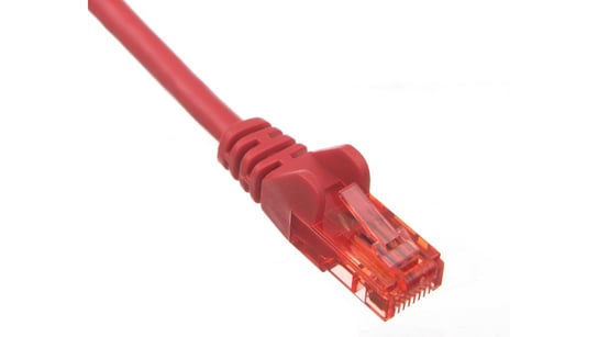 Kabel krosowy patchcord U/UTP kat.6 CCA czerwony 0,25m 95254 Goobay