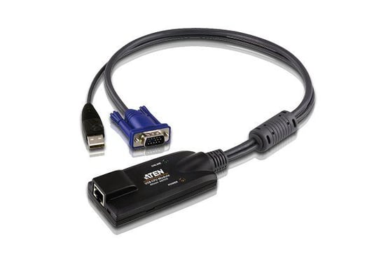 Kabel KVM Aten KA7570 ( RJ-45 - USB, HDB15 F-M czarny ) Aten