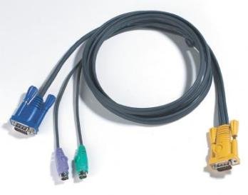 Kabel KVM HD15 - SVGA - myszPS - klawPS ATEN, 3 m Aten