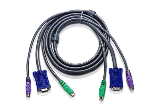 Kabel KVM HDB-15/2 x PS/2 ATEN, 3 m Aten