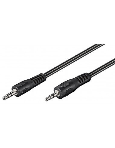 Kabel łączący audio AUX, 3,5 mm stereo, Kabel płaski - Długość kabla 1.5 m Goobay