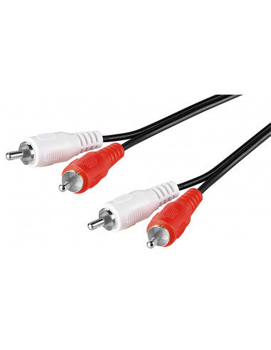 Kabel łączący stereo 2 x cinch - Długość kabla 10 m Goobay