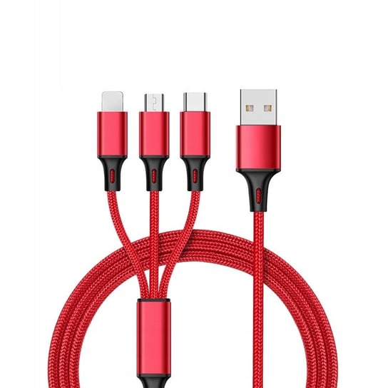 Kabel Ładowarka 3W1 Micro Typ-C Do Iphone Usb-C 5A Inna marka