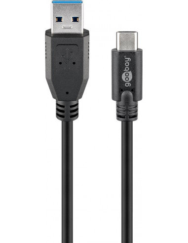 Kabel ładujący Super Speed USB-C™ do USB A 3.0 Sync &amp; Charge - Długość kabla 1 m Goobay