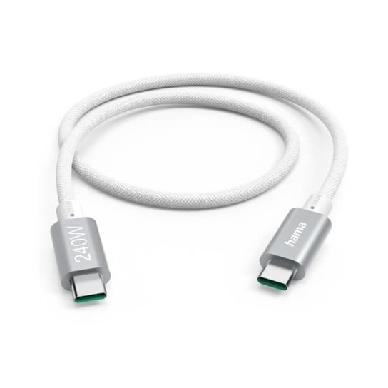 Kabel ładujący USB-C/USB-C, 240 W, Full-Feat, USB 3.2 Gen1, 5 Gbit/s, 1,5 m Hama