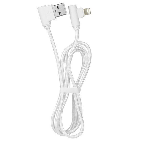 Kabel Lightning Apple Ipad Kąt 90 Stopni 1M Biały VegaCom