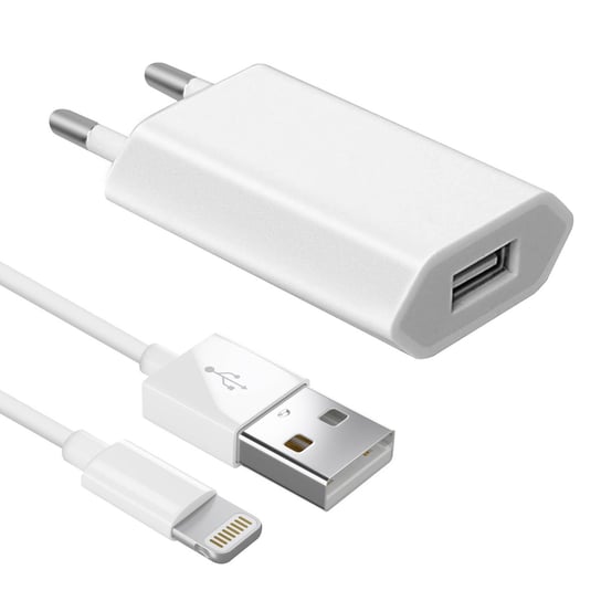 Kabel Lightning do ładowarki sieciowej USB (iPod, iPhone) — biały Avizar