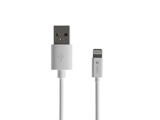 Kabel lightning(m)->usb-a(m) 2m biały mfi natec prati Natec