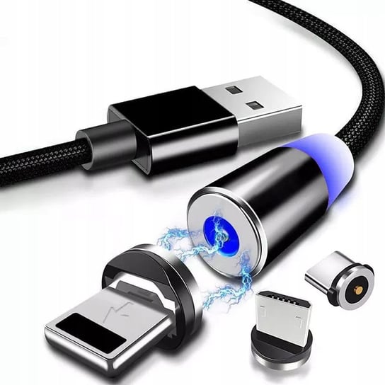 KABEL MAGNETYCZNY 3w1 do Iphone Micro USB TYP C Inna marka