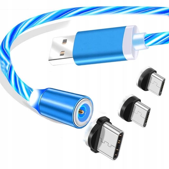 KABEL Magnetyczny USB 3W1 Świecący iPhone Inna marka
