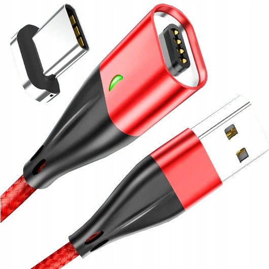 KABEL MAGNETYCZNY USB-C 3A QUICK CHARGE 3.0 Z TRANSMISJĄ DANYCH Nela-Styl