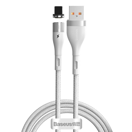 Kabel magnetyczny USB - Lightning Baseus Zinc 2.4A 1m (Biały) Baseus