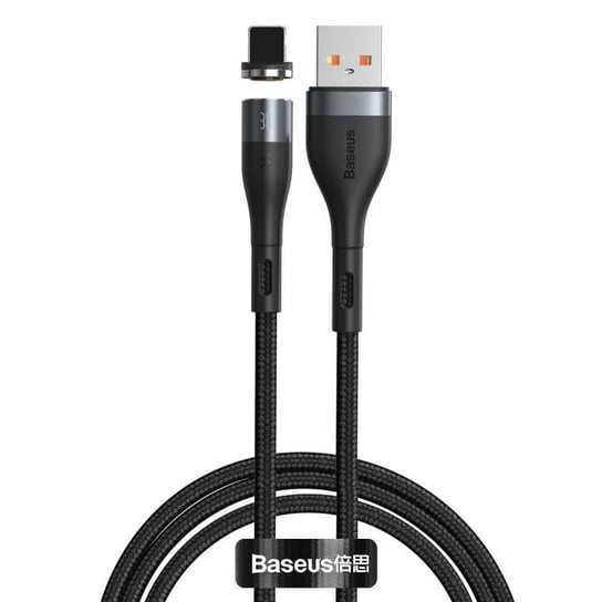 Kabel magnetyczny USB - Lightning Baseus Zinc 2.4A 1m (szaro-czarny) Baseus