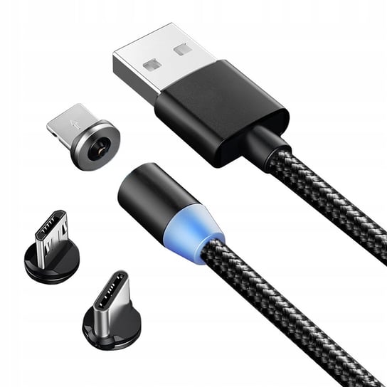Kabel Magnetyczny Verk Group, 3W1 Micro Typ-C USB Do iPhone 1M VERK GROUP