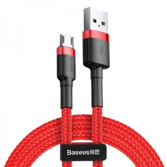 Kabel Micro USB BASEUS Cafule, 2A, 3m, czerwony Baseus