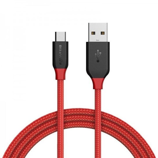 Kabel Micro USB BLITZWOLF AmpCore BW-MC4, 1m, czerwony BlitzWolf