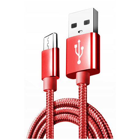 Kabel Micro-USB do szybkiego ładowania QUICK CHARGE 3.0 - Czerwony. EtuiStudio