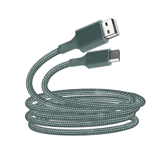 Kabel Micro-USB Eco 2.1A Natężenie 2m Nadaje się do recyklingu Po prostu zielono-zielony Just Green