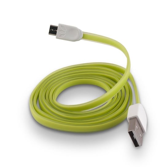 Kabel micro USB FOREVER silikonowy, płaski, zielony Forever