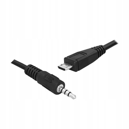 Kabel Micro USB -> jack 3,5mm czteropolowy 1,5m Przewód Mikro USB mini Jack GSM-HURT