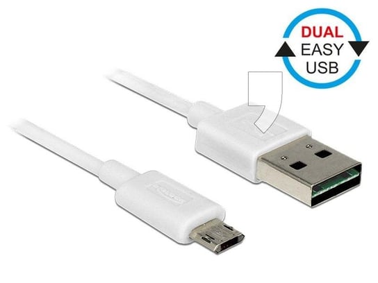 Kabel microUSB - USB DELOCK Easy, 0.5 m Delock