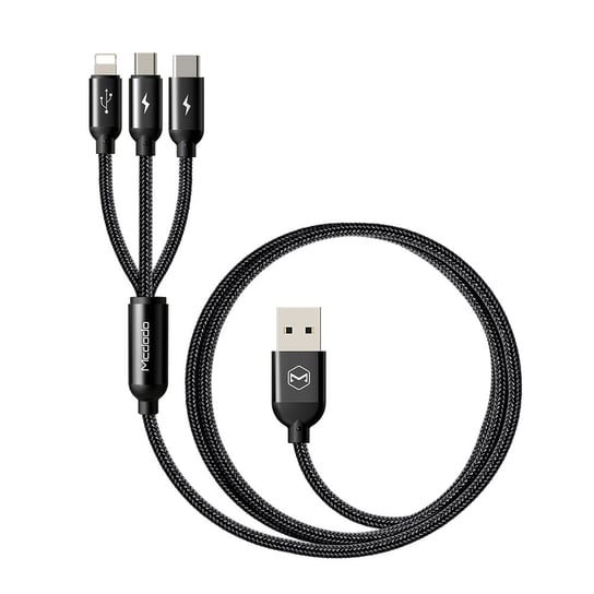 Kabel microUSB - USB - Lightning MCDODO, 1.2 m Mcdodo