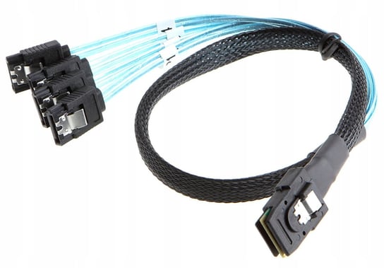 Kabel mini SAS SFF-8087 4x SATA 7pin do dysku 0,5M VORTEX