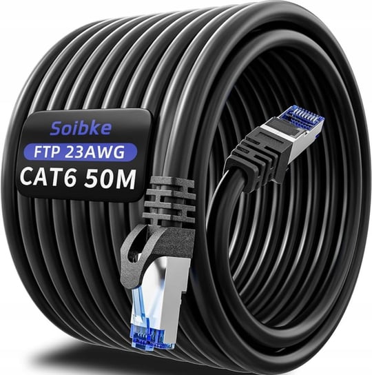 Kabel Mr.Tronic RJ45 50 m patchcord czarny Inna marka