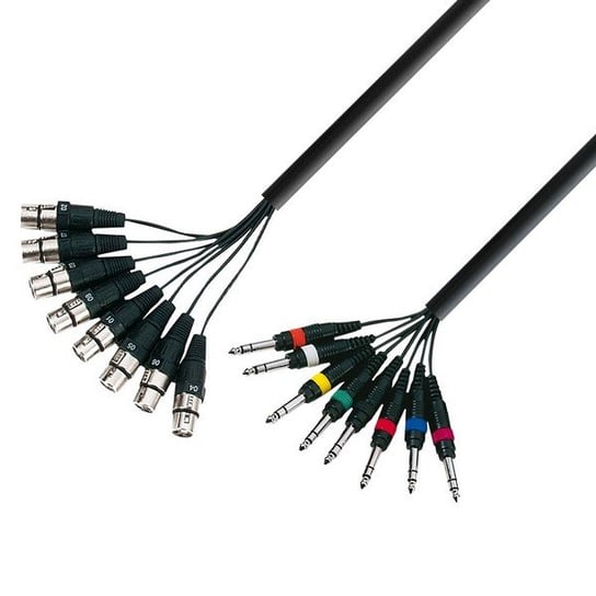 Kabel Multicore 8 x XLR F – 8 x 6.3 mm Jack ADAM HALL K3 L8 FV 0500, 5 m Adam Hall