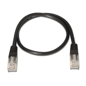 Kabel Nano Kabel 10,20.0101 Kabel sieciowy RJ45 UTP Kat. 5E, AWG24 czarny czarno-czarny Konik