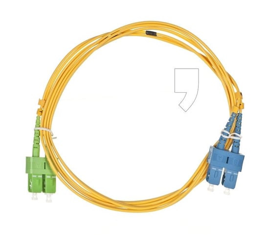 Kabel Patch cord SM Duplex SC - APC-SC ALANTEC FOC-SCASC-9SMD-2, 9/125, 2 m Alantec