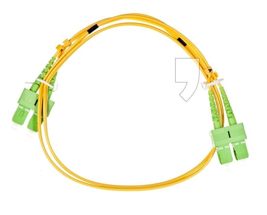 Kabel Patch cord SM SC/APC Duplex ALANTEC FOC-SCASCA-9SMD-1, 9/125, 1 m Alantec