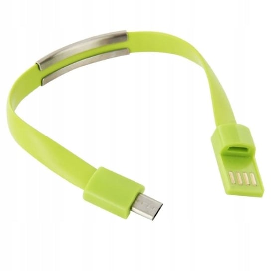 Kabel PC USB Micro USB w kształcie bransoletki na rękę zielony GSM-HURT