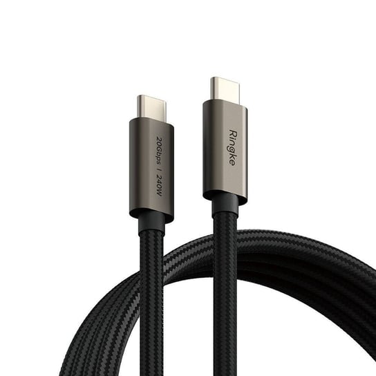 Kabel PD 240W 2m USB-C - USB-C Ringke USB 3.2 GEN 2X2 czarny Ringke