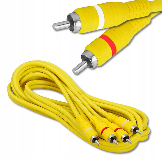 Kabel Połączeniowy Audio-Video 2X Rca Cinch 3M - Lexton | Sklep EMPIK.COM