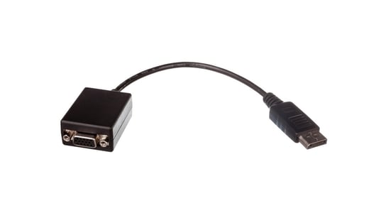 Kabel połączeniowy DisplayPort 1.1a Typ DP/VGA, M/Ż czarny 0,15m Assmann