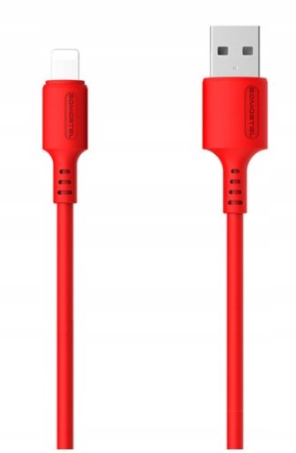 Kabel Pro-link Iphone 3A 1.2m silikonowy czerwony ProLink