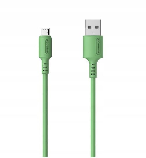 Kabel Pro-link microUSB 3A 1.2m silikonowy zielony ProLink