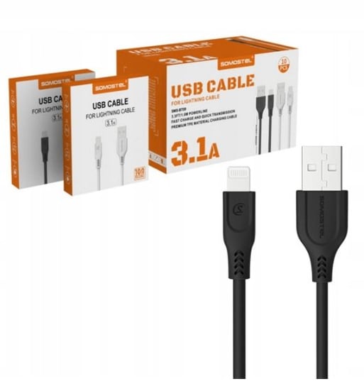Kabel Pro-link powerline Iphone 3.1A 1m czarny ProLink