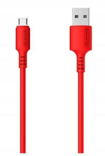Kabel Pro-link typ-C 3A 1.2m silikonowy czerwony ProLink