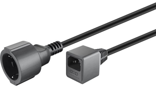 Kabel przedłużający do UPS IEC C14 - Schuko (type F, CEE 7/7) 0,2m 51476 Goobay