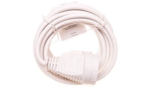 Kabel przedłużajacy (przedłużacz) 5m biały 1x230V H05VV-F3G1,5 1168444 Brennenstuhl