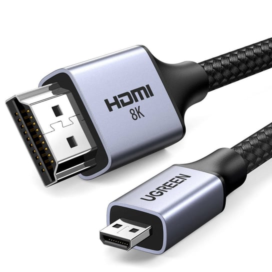 Kabel przejściówka micro HDMI - HDMI  2.1 8K 2m Ugreen HD164 - szary uGreen