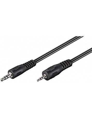 Kabel przejściowy audio AUX, 3,5 mm na 2,5 mm stereo - Długość kabla 2 m Goobay